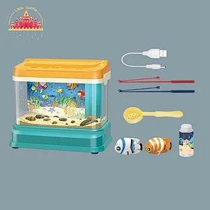 Premium quality mini fish tank plastic aquarium toys with moving fish toy SL01A006