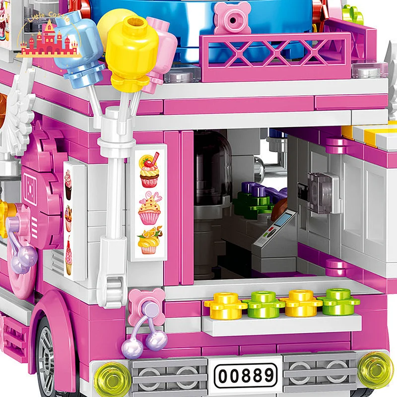 New Design Pink Plastic Delicious Cake Car Toy for Children SL03B009