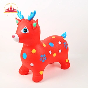 For Kids Gifts Pvc Inflatable Colorful Painting Animals Jumping Horse Riding Deer Toy SL16D002A