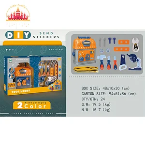 Hot Sale Plastic Pretend Play Toy Portable Tool Set Box For Kids SL10G090
