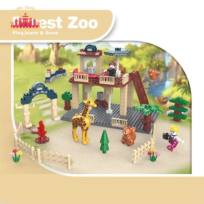 201 Pcs Diy Interlocking Toys Gas Station Plastic Building Blocks Toy For Kids SL13A015