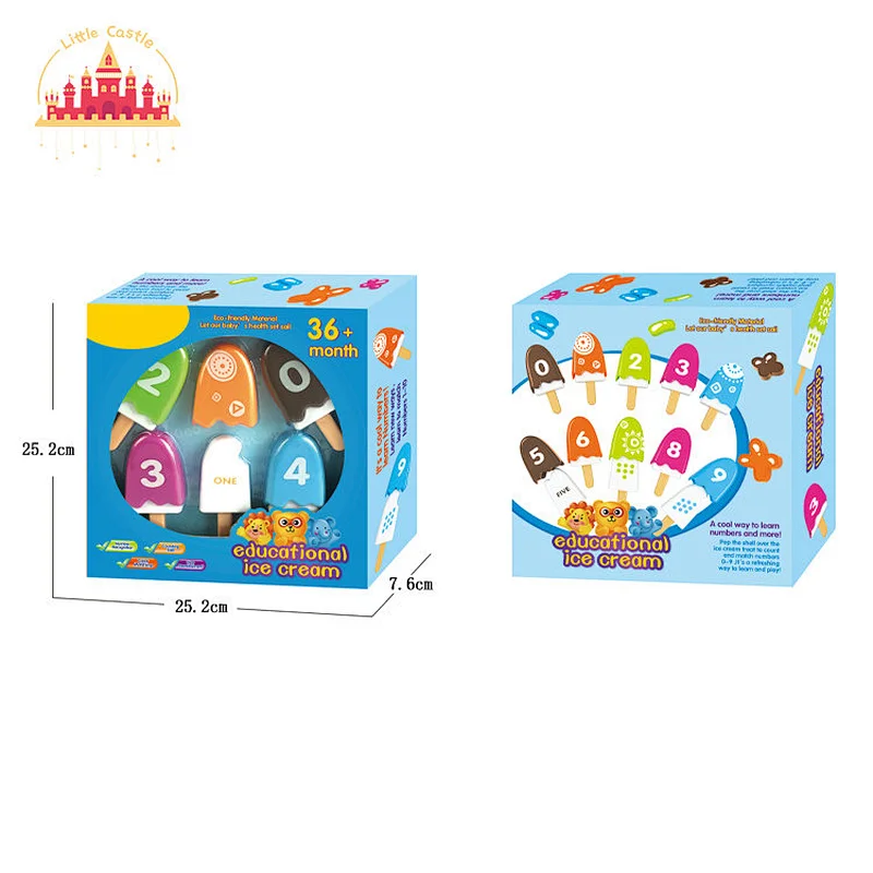 Educational Learning Number and Caculate Toy Plastic Ice Cream Toy for Kids SL10D432