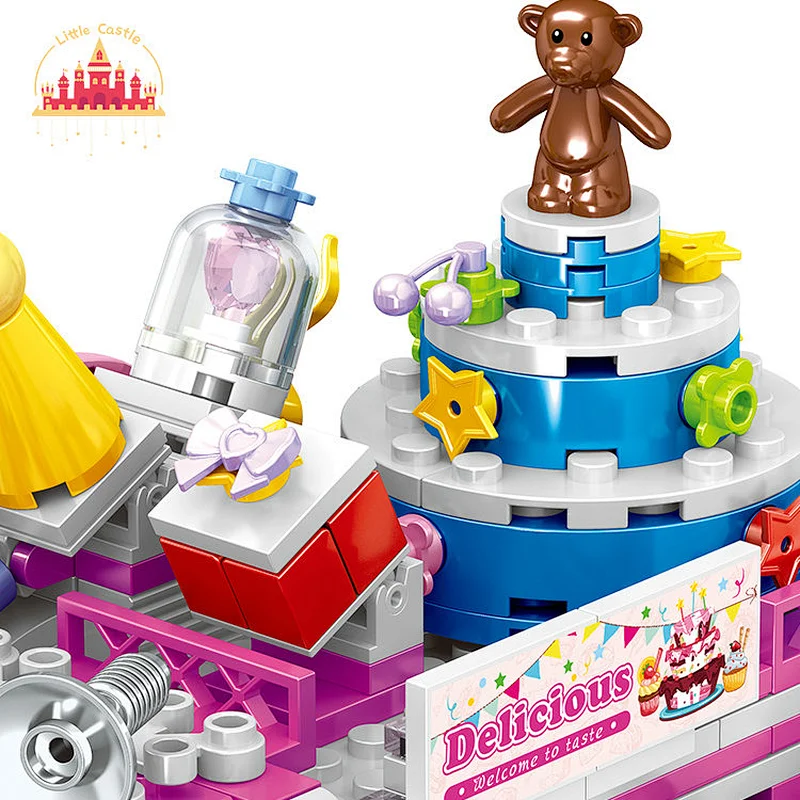 New Design Pink Plastic Delicious Cake Car Toy for Children SL03B009