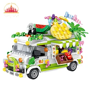 Funny Early Educational Block Bricks Toy Plastic Fruit Cart Toy for Toddler SL03B006