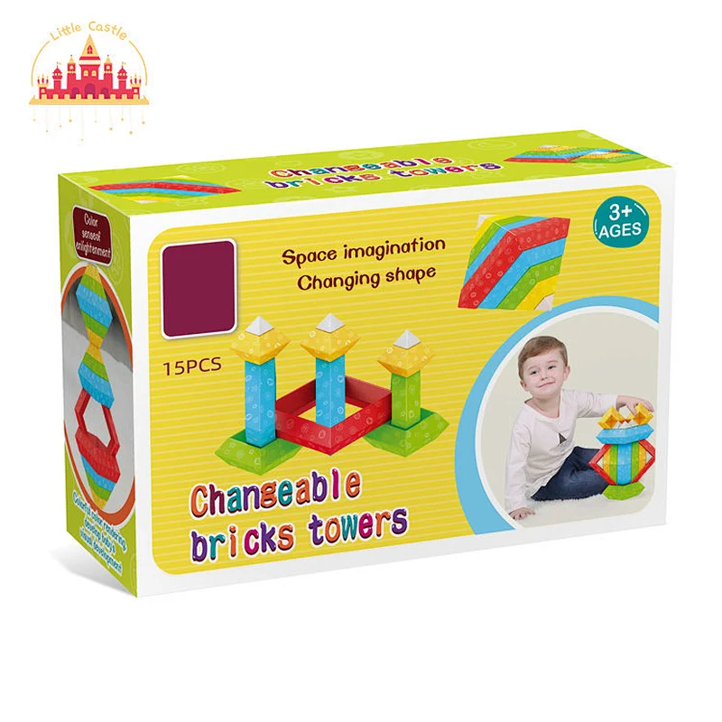 Interesting Versatile Plastic Building Block Tower Toy for Children SL13A048