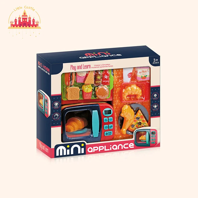 Good Quality Play House Toy Electric Microwave Food Set Toys SL10D219