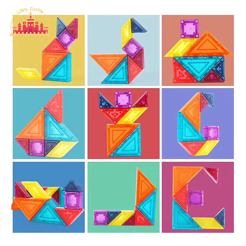 Soft Color Educational Geometric Block Plastic Stacking Block Toy SL13A046