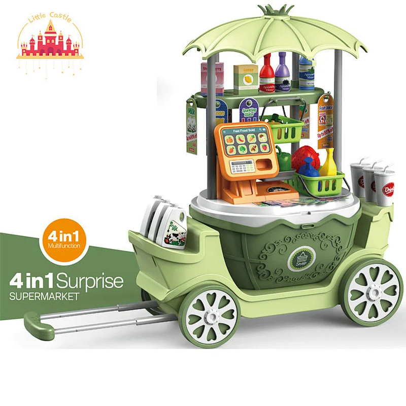 Funny 50pcs plastic supermarket shopping cart toy for kids SL10G029