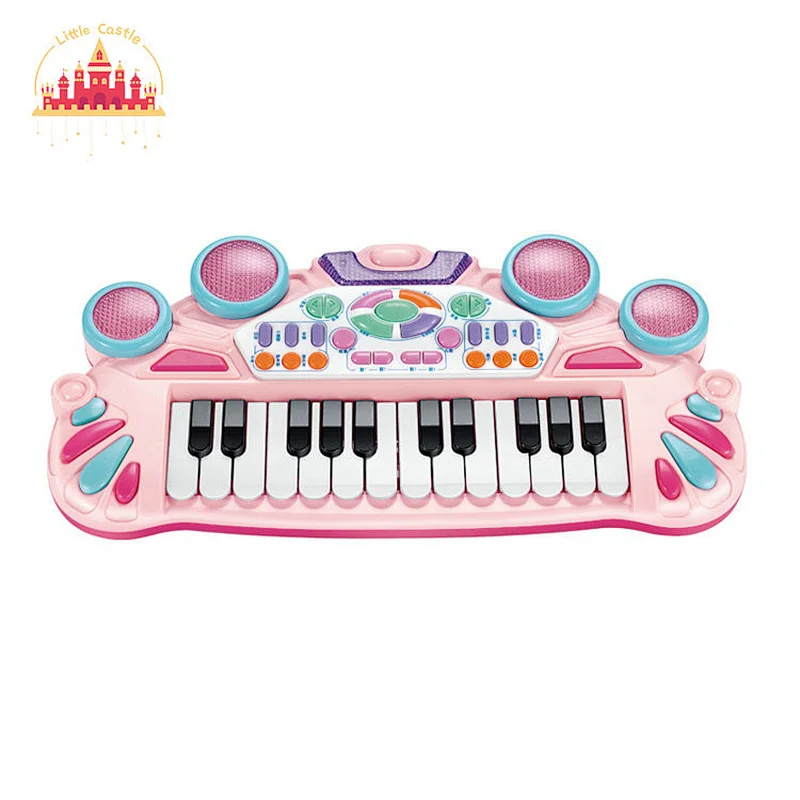 Customized baby educational musical instrument drum and piano toys with microphone SL07A012