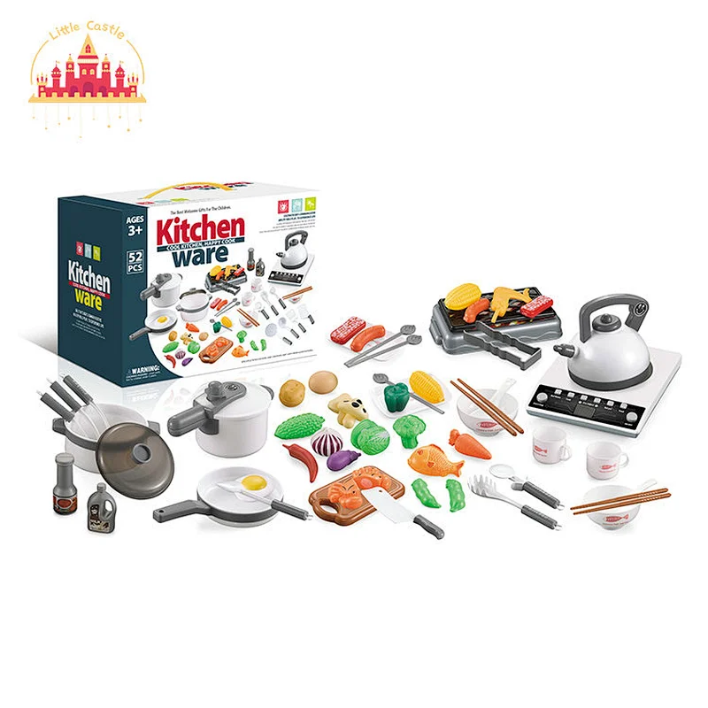 Premium quality kitchen simulation cooking funny plastic kids cooking food toy SL10D178