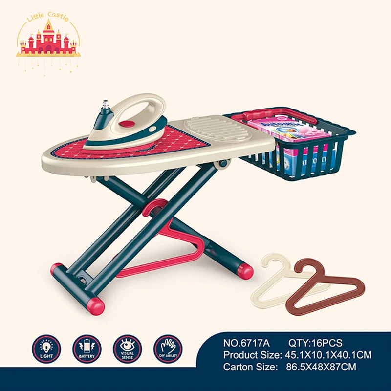 Mini appliance kids iron with table toy play toy plastic ironing board toy SL10D203