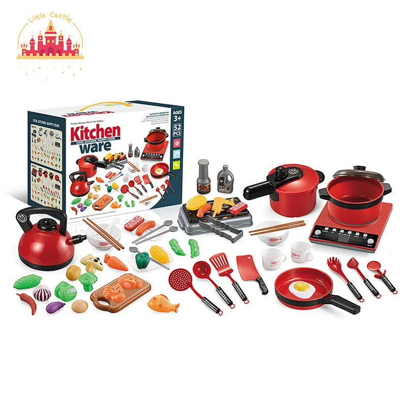 Premium quality kitchen simulation cooking funny plastic kids cooking food toy SL10D178