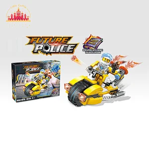 2022 Popular Police Motorcycle Plastic Building Block Toy Creative Toy For Kids SL13A099