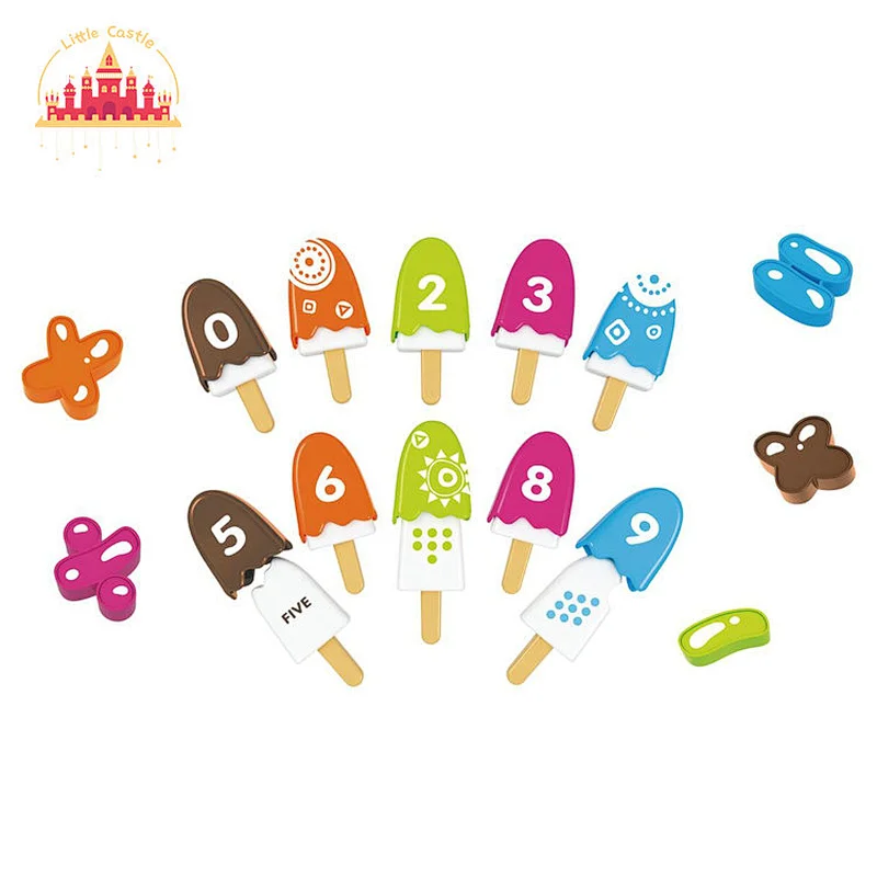 Educational Learning Number and Caculate Toy Plastic Ice Cream Toy for Kids SL10D432