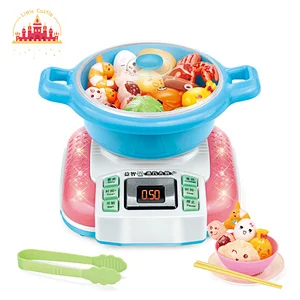 New Design Plastic Kitchenware Set Toy Kids Steam Hot Pot Toy SL07B004