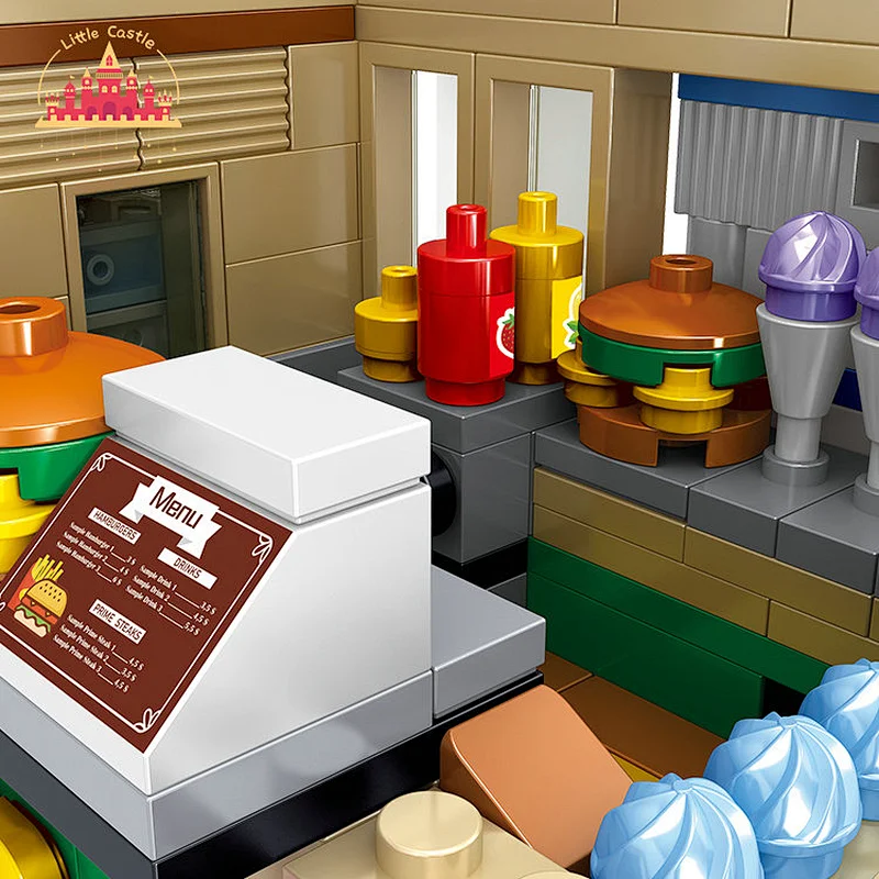 3D Educational Building Block Toy Hamburger Car Toy for Kids SL03B011