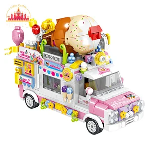 Educational toys street view kids ice cream car toy blocks bricks sets SL03B008