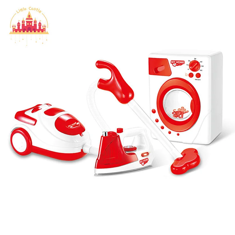 Hot sale pretend play toy vacuum cleaner washing machine set plastic cleaning set toy for kids SL10D307