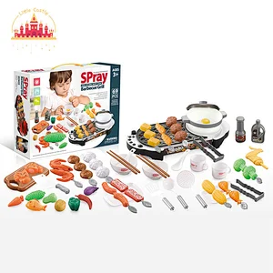 Good Sale Plastic Pretend Play Cooking Stove Pot Set Kids Toys Kitchen Play Set SL10D173