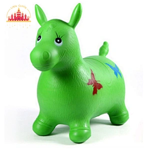Custom playground toy PVC inflatable bouncing animal toy jumping horse for kids SL16D008A