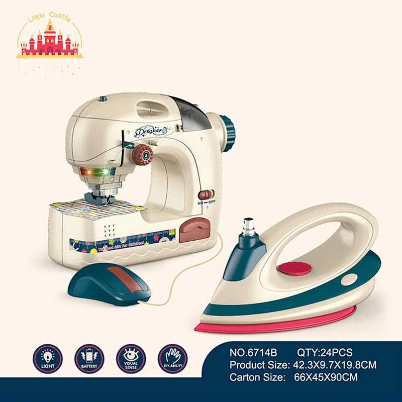 Plastic simulation vibration water spray iron set toy for toddler SL10D200