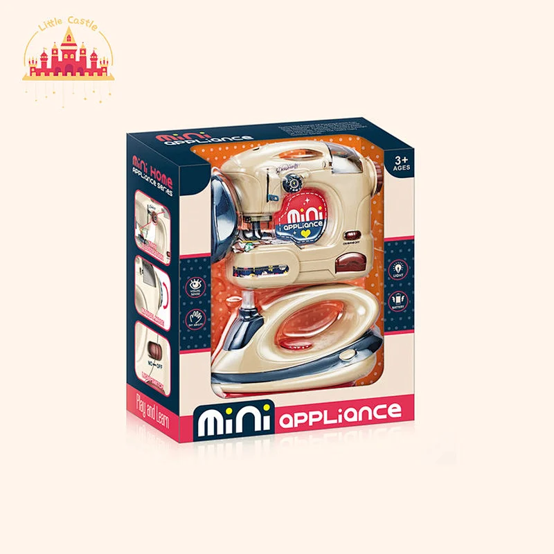 Small electric sewing machine and iron combination plastic sewing machine iron set toy SL10D198