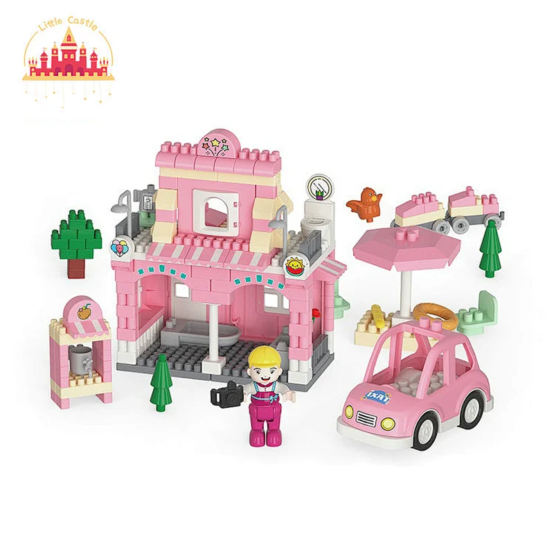 Diy Fire Station Construction Plastic Educational Building Block Toy For Kids SL13A034