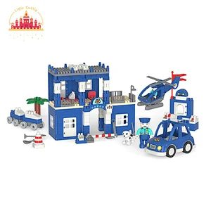 Assembly Pretend Toy Plastic Mini Model Dining Car Building Block Toy For Kids SL13A039
