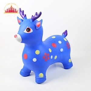 For Kids Gifts Pvc Inflatable Colorful Painting Animals Jumping Horse Riding Deer Toy SL16D002A