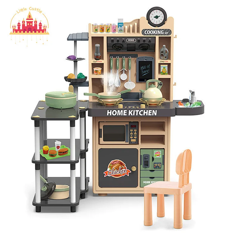 Luxury Plastic Pretend Playing Spray Kitchen Toys Cooking Table Game for Kids SL10C020