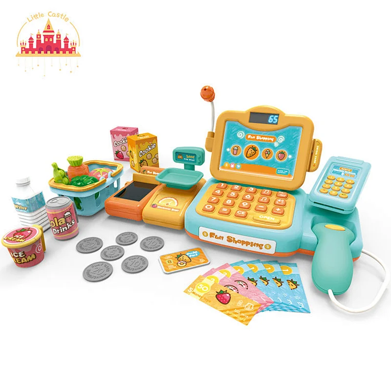 Chinese intelligent voice recognition cash register toy with calculator for kids SL10D328