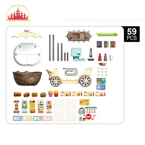 Hot Supermarket Play Set Toy Plastic Princess Burger Shop Toy for Kids SL10G030