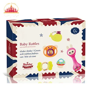 10 Piece Cute Cartoon Plastic Baby Shaking Ring Toy Baby Rattles Toys SL08K004