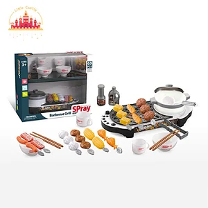 Good Sale Plastic Pretend Play Cooking Stove Pot Set Kids Toys Kitchen Play Set SL10D173