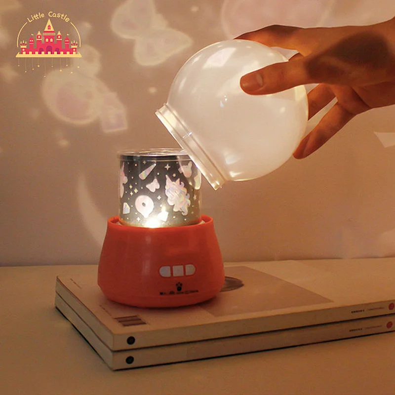 Customized 3D Rotation Cartoon Light Music Projection Night Light for Baby SL07B007