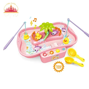 Funny Plastic Fishing Toys Set with Two Color Lighting and 6 Music Song For Kids SL01A001