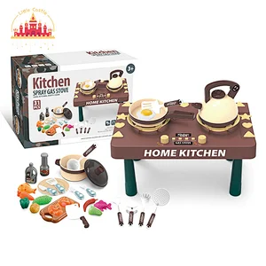 High quality plastic spray gas stove toy set kids kitchen set SL10D185
