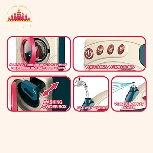 DIY toy electric washing machine iron set toy with light and sound SL10D196