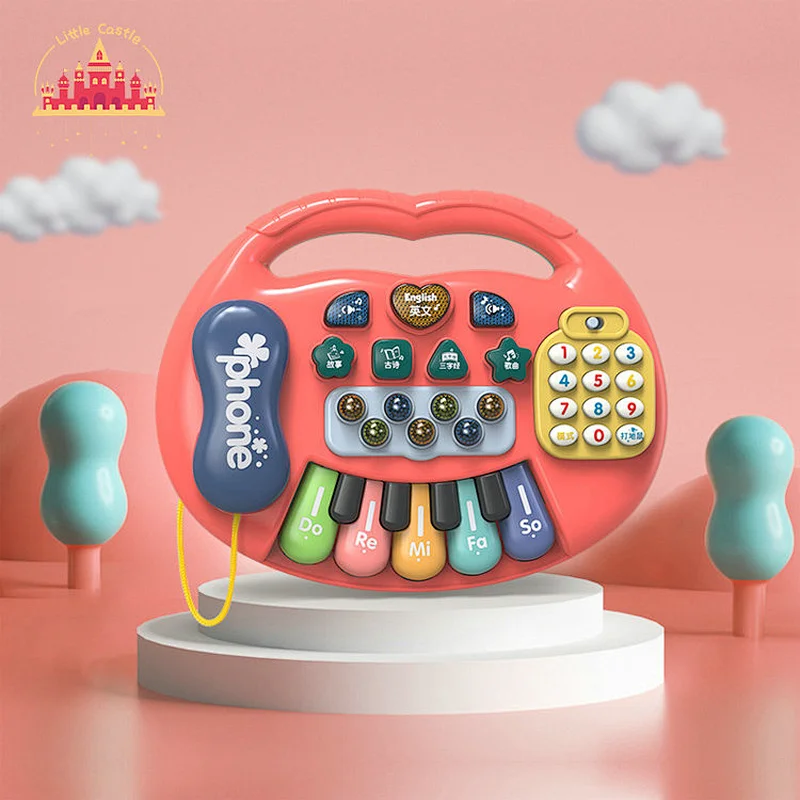 2 in 1 plastic music jazz drum toy with piano for children SL07A002
