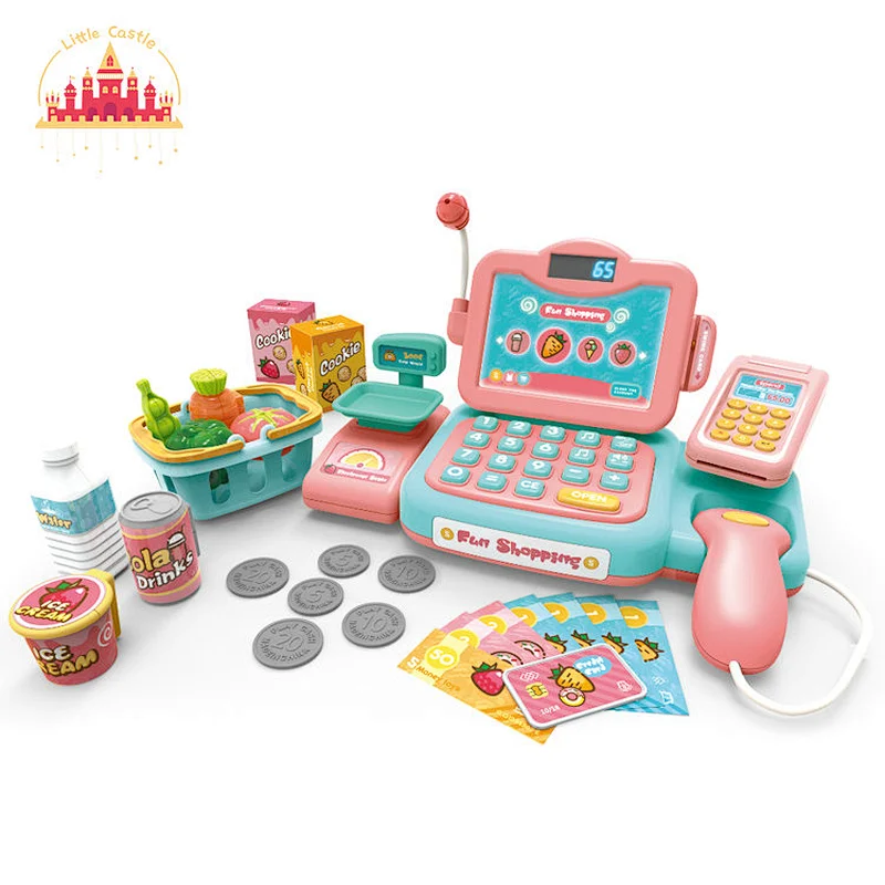 Chinese intelligent voice recognition cash register toy with calculator for kids SL10D328