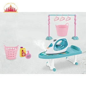 Early educational toy plastic electric spray iron ironing board set toy SL10D289