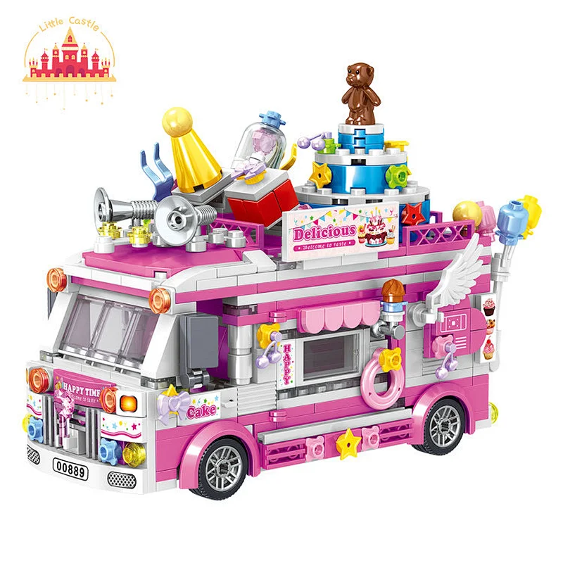 New Design Pink Plastic Delicious Cake Car Toy for Children SL03B009