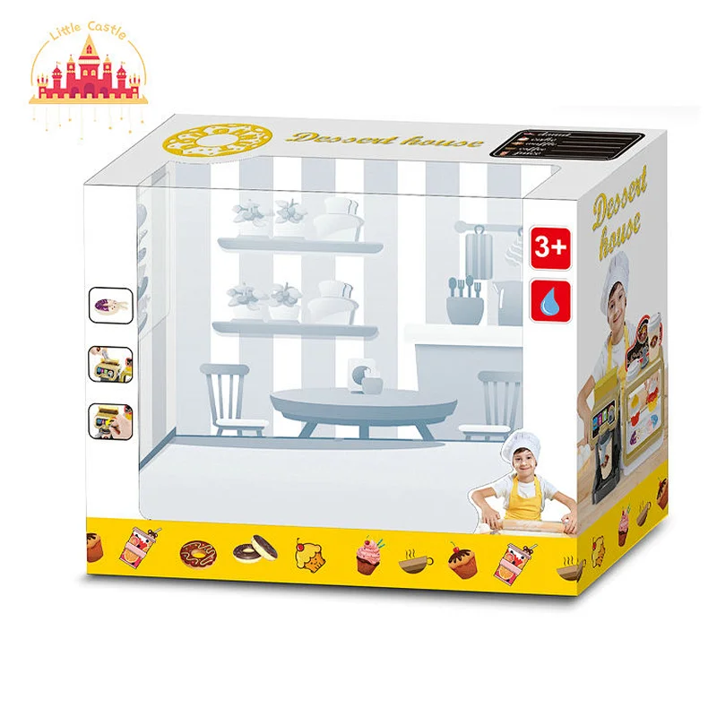 2022 New fashion plastic coffee machine toy with dessert set for kids SL10D257