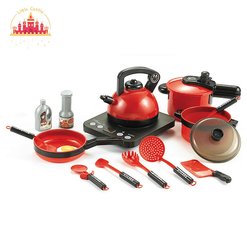 Customize plastic pretend play cooking set barbecue kitchen toy for kids SL10D169