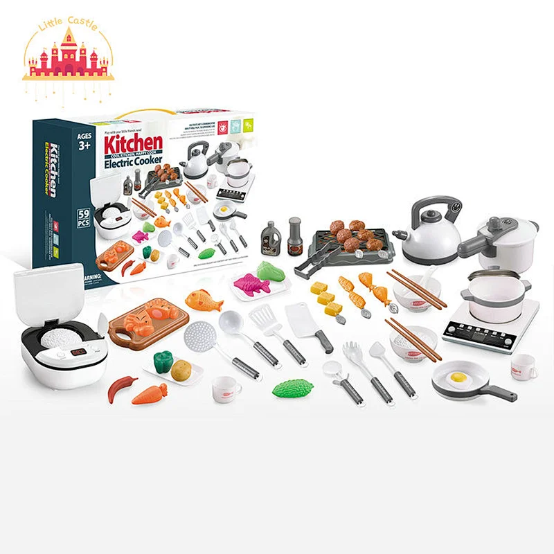 Hot Selling Early Educational Toy Safety Pretend Cooking Kitchen Set Toys Rice Cooker Toy SL10D176