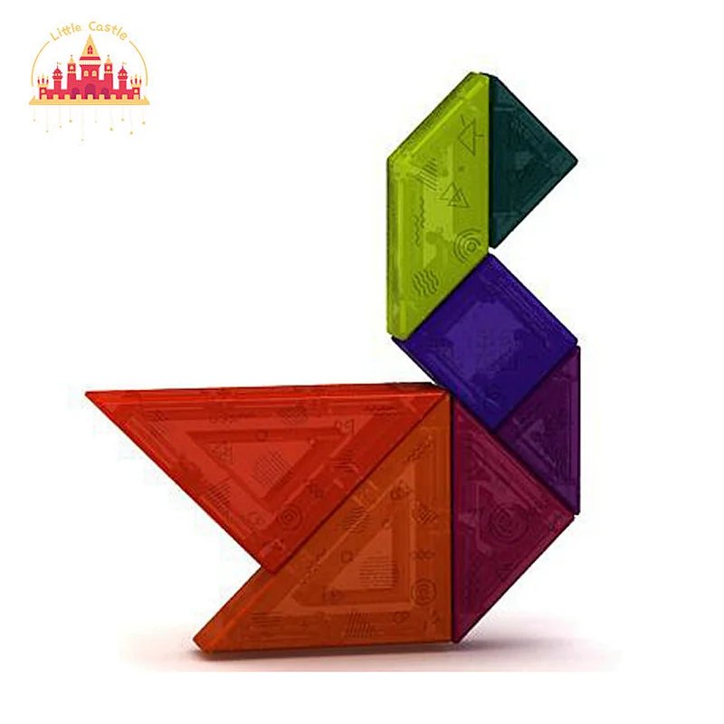 DIY Educational Multi Color Magnetic Plastic Tangram for Kids SL13A047