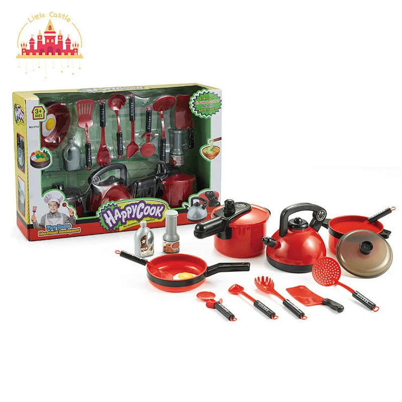 New Arrival DIY Toy Kids Pretend Playing Kitchen Toys Home Simulation Cooking Tableware Set SL10D172