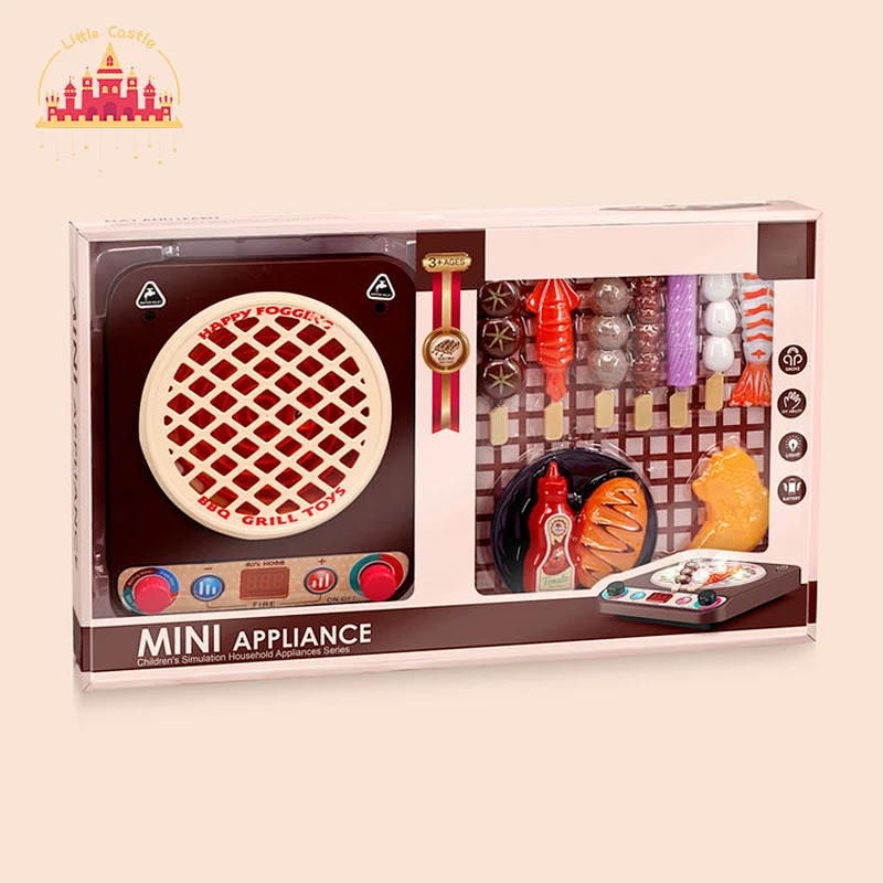 New style plastic spray toy barbecue set with light and music SL10D239