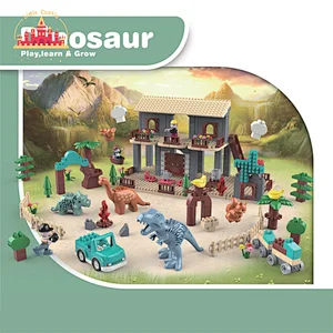 201 Pcs Diy Interlocking Toys Gas Station Plastic Building Blocks Toy For Kids SL13A015