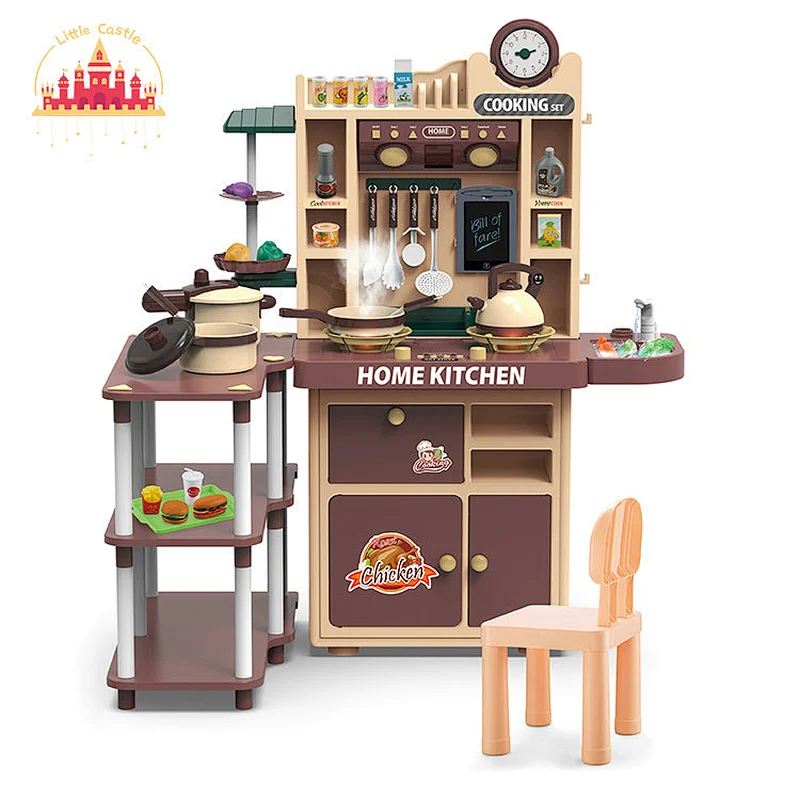 Luxury Plastic Pretend Playing Spray Kitchen Toys Cooking Table Game for Kids SL10C020